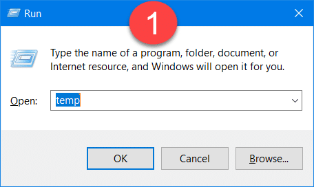 تسريع ويندوز 10 Windows الى اقصى سرعة 7 temp